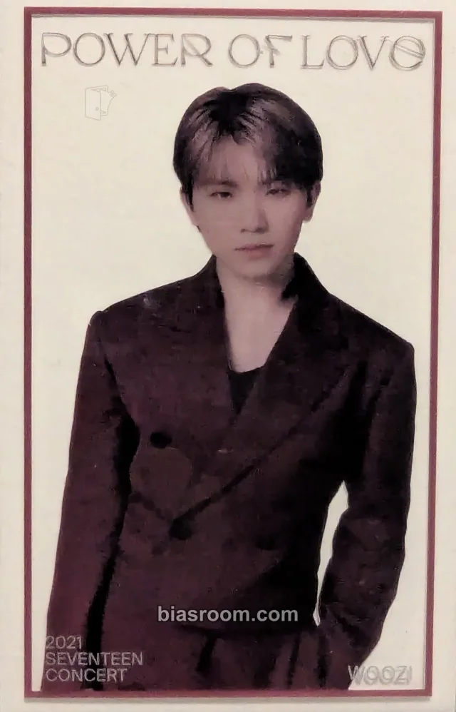 Woozi SEVENTEEN [POWER OF LOVE] ONLINE CONCERT K-pop photocard