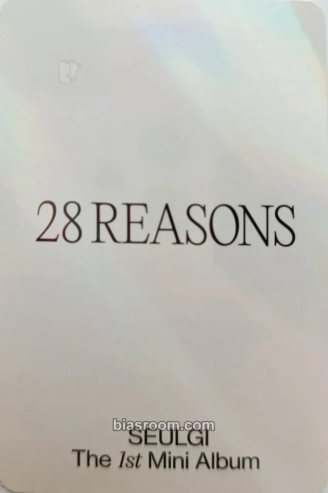 Seulgi Red Velvet 28 Reasons K-pop photocard