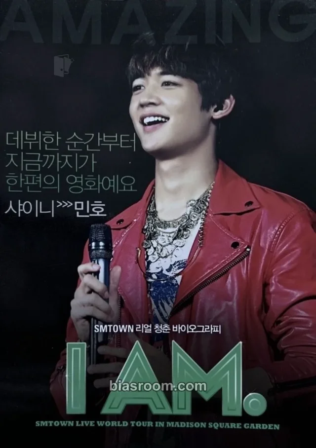 Minho SHINee [DVDs/Blu-rays] I AM. SMTOWN LIVE World Tour in Madison Square Garden K-pop photocard