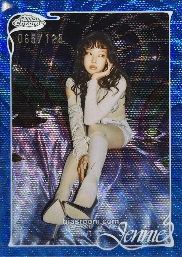 Jennie BLACKPINK 2026 Topps Chrome® x Jennie K-pop photocard