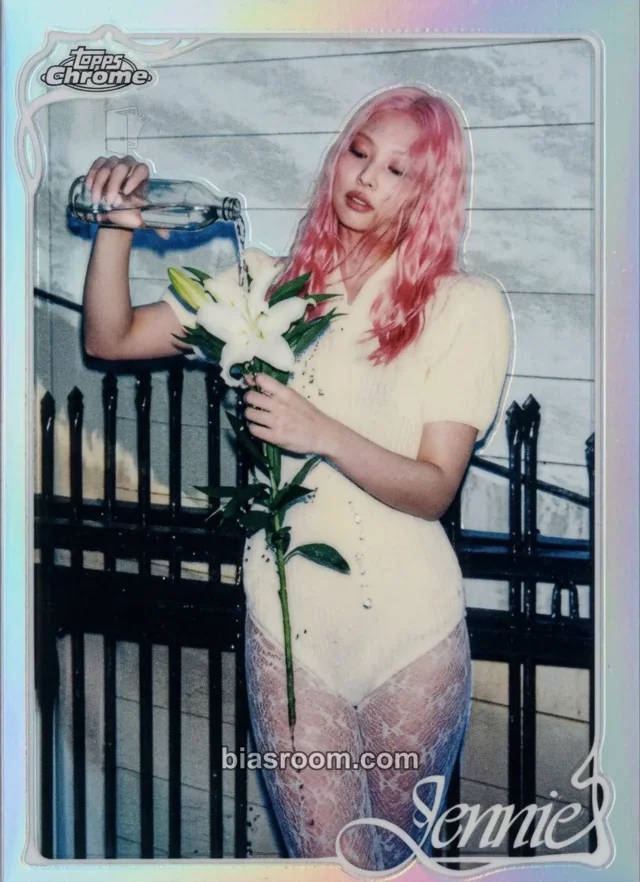 Jennie BLACKPINK 2026 Topps Chrome® x Jennie K-pop photocard