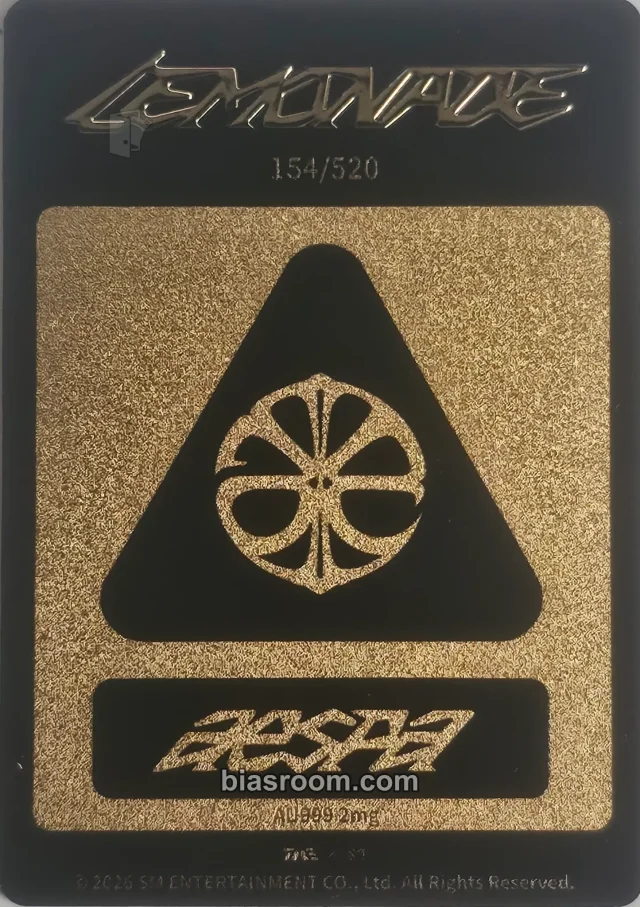 Photocard K-pop aespa Lemonade