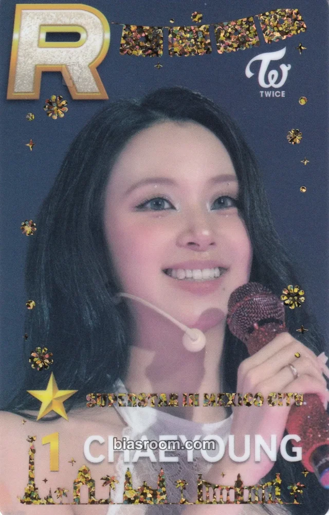 Chaeyoung TWICE SuperStar JYPNATION K-pop photocard