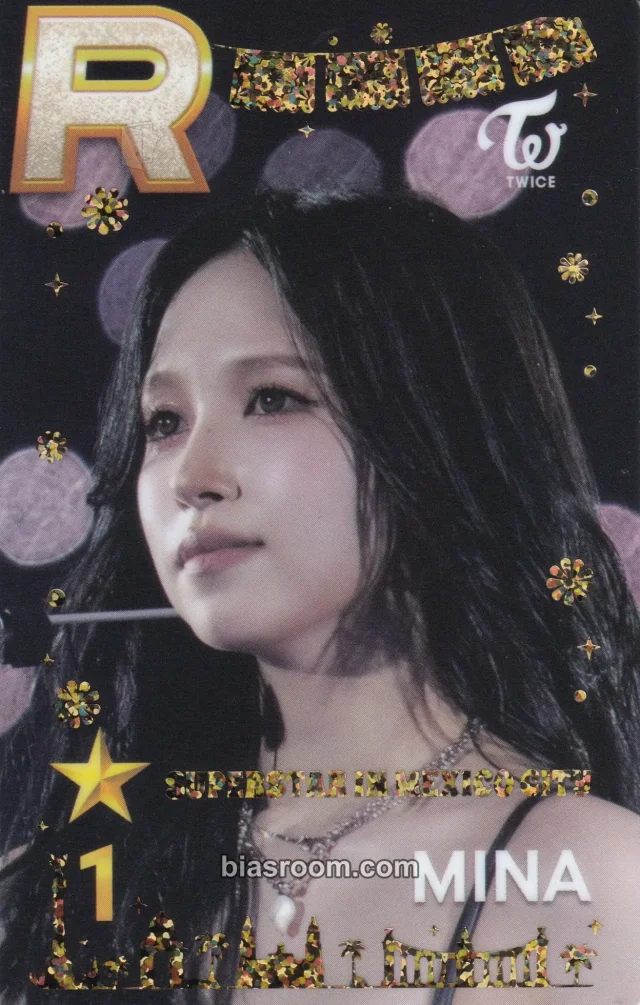 Mina TWICE SuperStar JYPNATION K-pop photocard