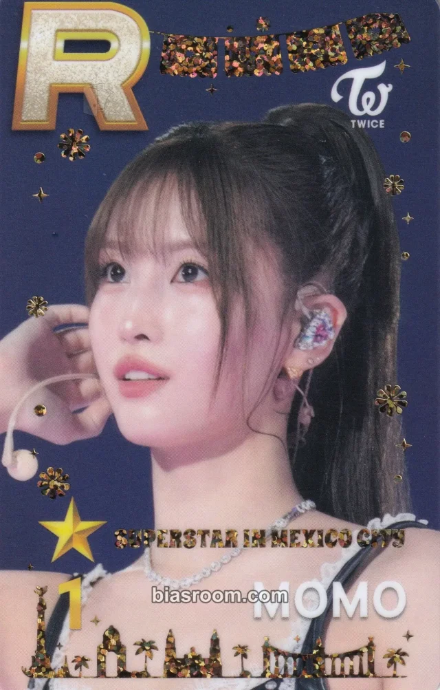 Momo TWICE SuperStar JYPNATION K-pop photocard