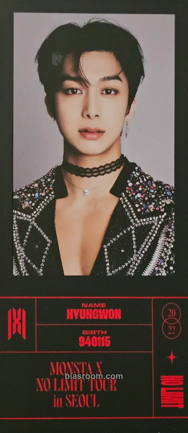 Hyungwon MONSTA X 2022 <NO LIMIT> TOUR IN SEOUL DVD / Blu-ray / KiT K-pop photocard