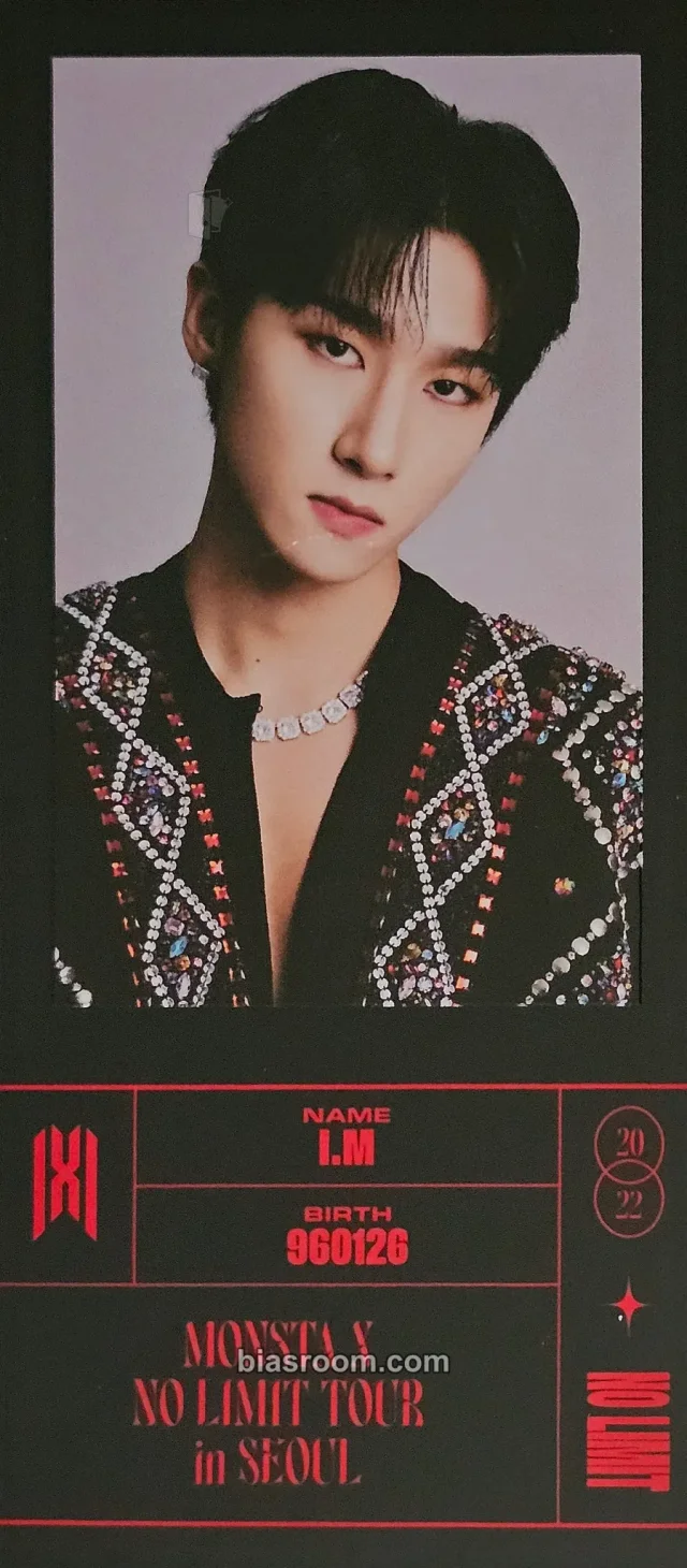 I.M MONSTA X 2022 <NO LIMIT> TOUR IN SEOUL DVD / Blu-ray / KiT K-pop photocard
