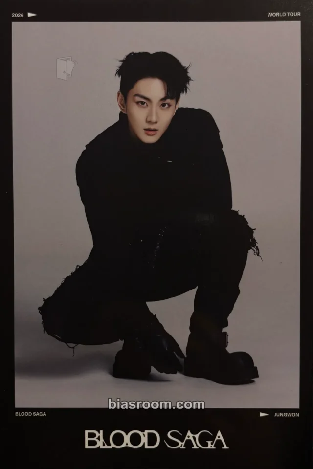 Photocard K-pop Jungwon ENHYPEN World Tour 'Blood Saga'