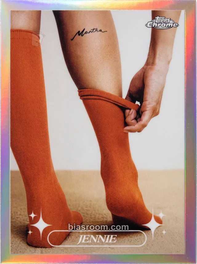 Jennie BLACKPINK 2026 Topps Chrome® x Jennie K-pop photocard