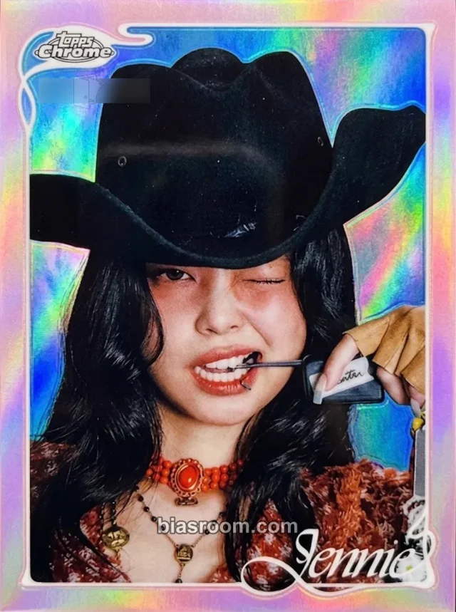 Jennie BLACKPINK 2026 Topps Chrome® x Jennie K-pop photocard