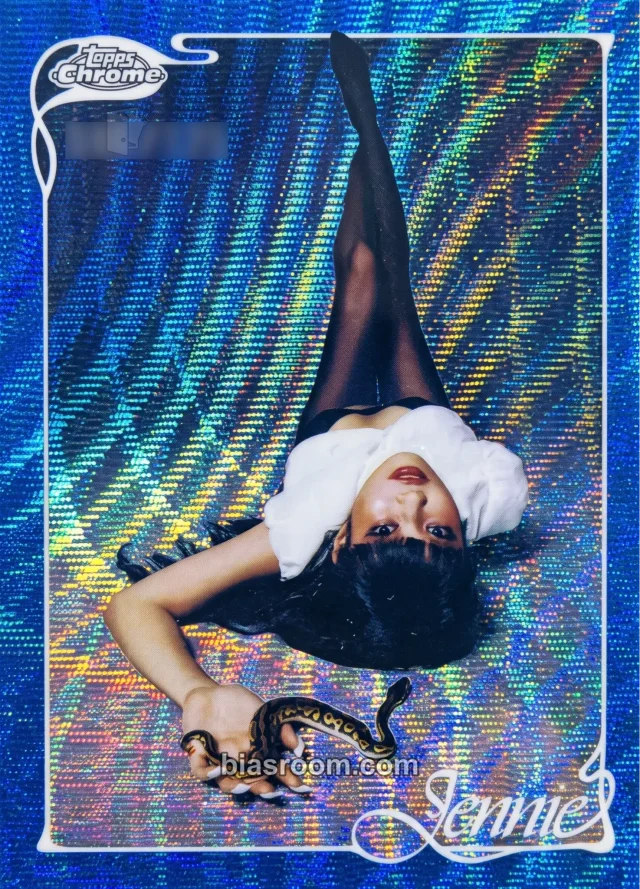 Jennie BLACKPINK 2026 Topps Chrome® x Jennie K-pop photocard