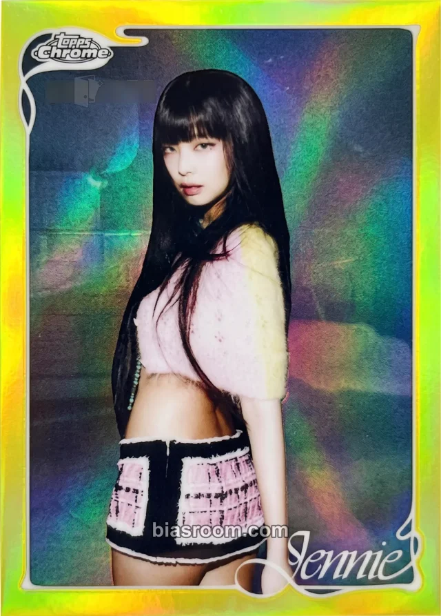 Jennie BLACKPINK 2026 Topps Chrome® x Jennie K-pop photocard