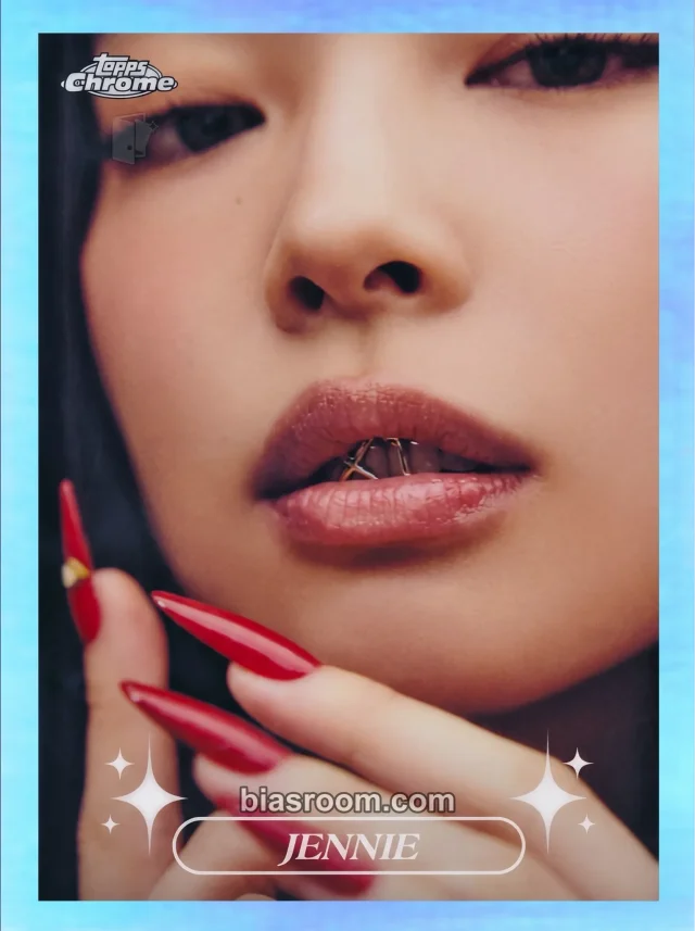 Jennie BLACKPINK 2026 Topps Chrome® x Jennie K-pop photocard
