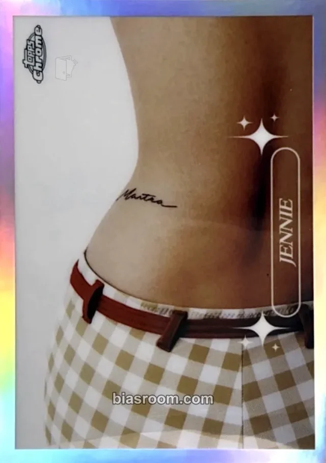 Jennie BLACKPINK 2026 Topps Chrome® x Jennie K-pop photocard