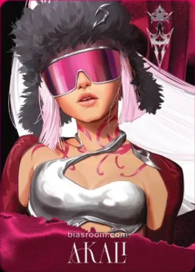Akali K/DA FIRESTARTER K-pop photocard