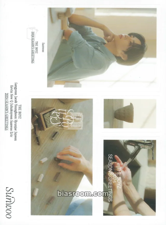 Sunwoo THE BOYZ 2024 SEASON'S GREETINGS [POTTERY] K-pop photocard