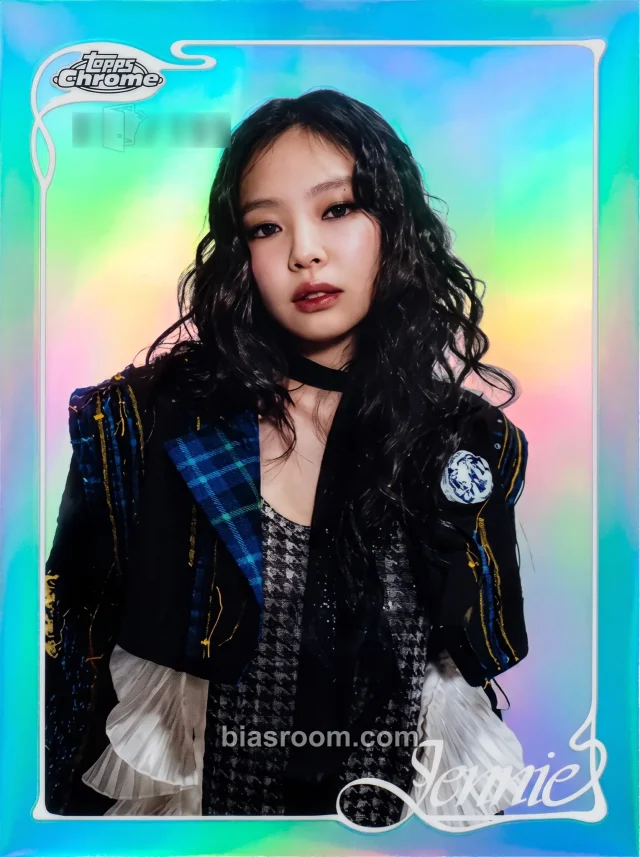 Jennie BLACKPINK 2026 Topps Chrome® x Jennie K-pop photocard