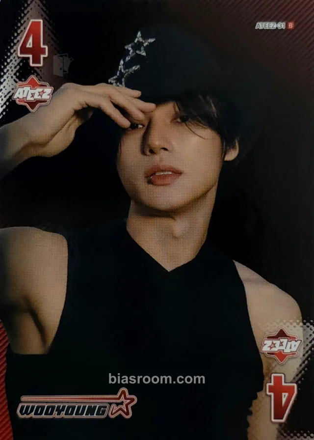 Photocard K-pop di Wooyoung ATEEZ MIIMCA × ATEEZ
