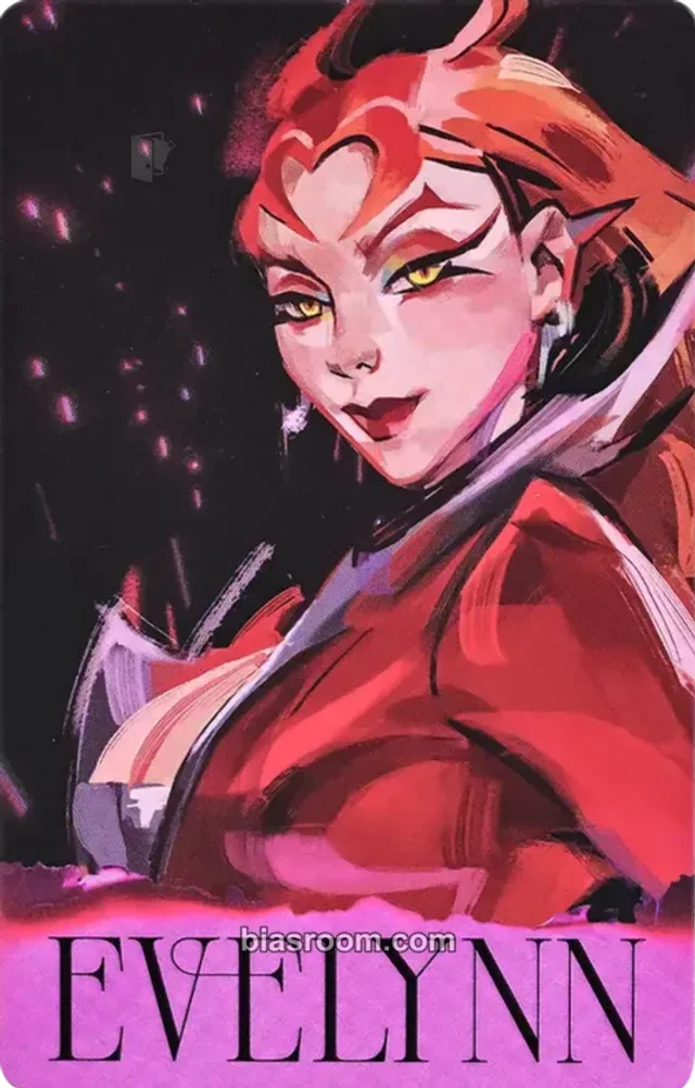 Evelynn K/DA K/DA BLADES Fired Up Official Fan Kit K-pop photocard