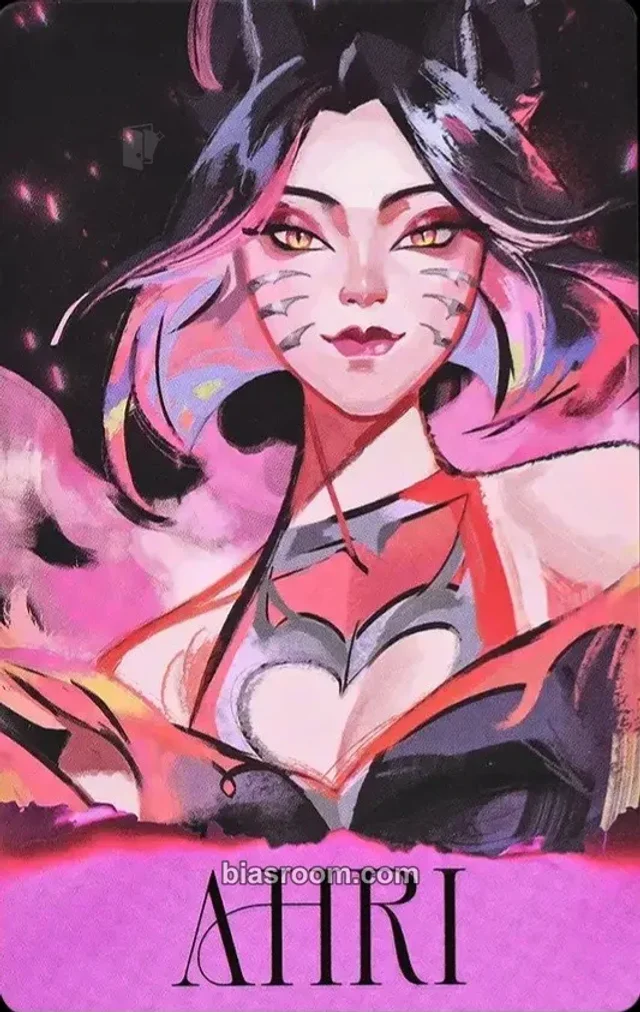 Ahri K/DA K/DA BLADES Fired Up Official Fan Kit K-pop photocard
