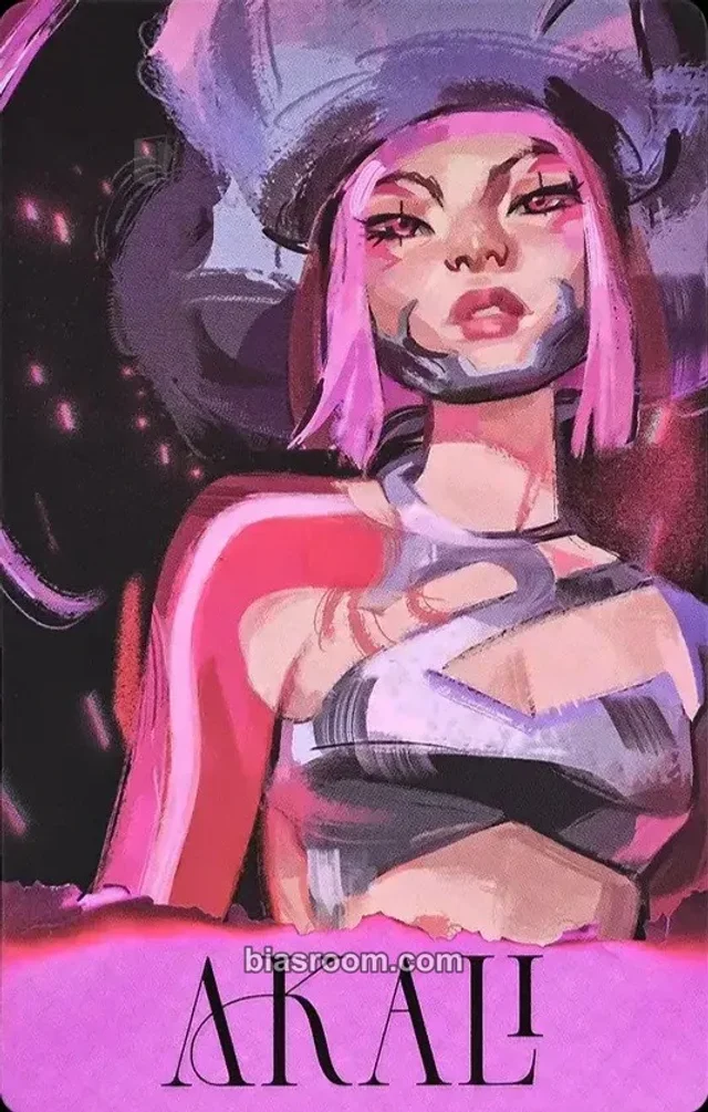 Akali K/DA K/DA BLADES Fired Up Official Fan Kit K-pop photocard