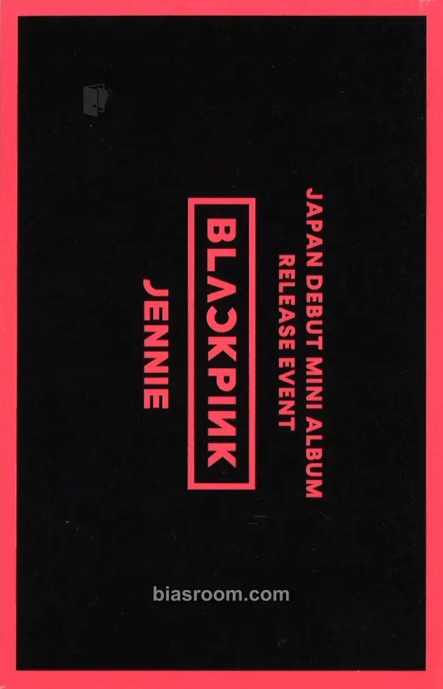Jennie BLACKPINK BLACKPINK (JP Ver.) K-pop photocard