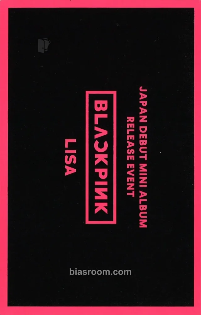 Lisa BLACKPINK BLACKPINK (JP Ver.) K-pop photocard