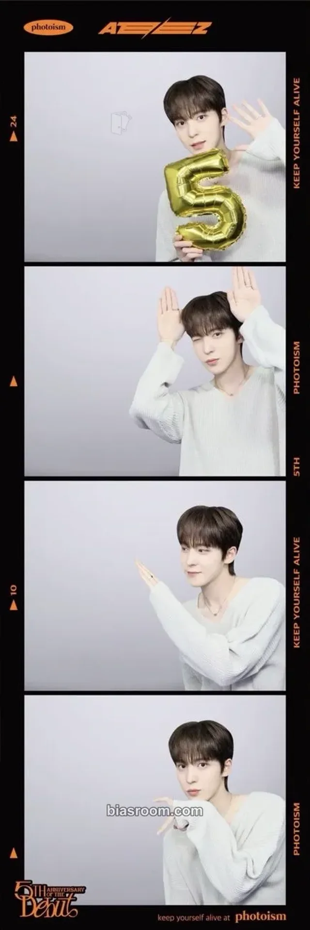 Yunho ATEEZ Photoism × ATEEZ K-pop Photocard