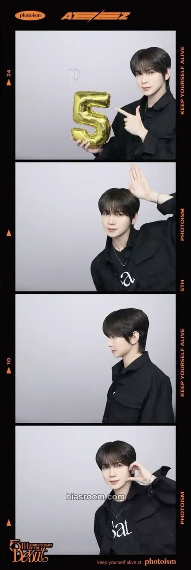 Yeosang ATEEZ Photoism × ATEEZ K-pop 포토카드