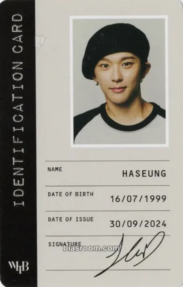 Haseung WHIB Rush of Joy K-pop photocard