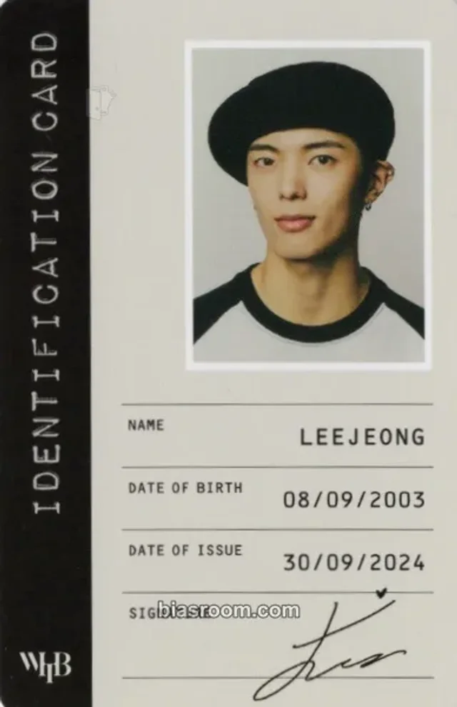 Leejeong WHIB Rush of Joy K-pop Photocard