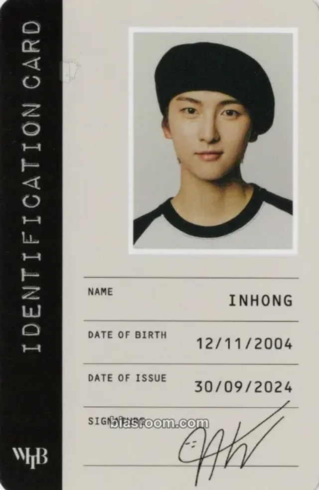 Photocard K-pop Inhong WHIB Rush of Joy
