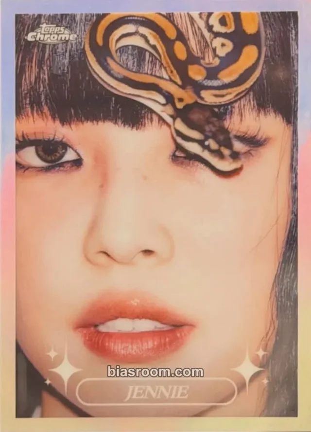 Jennie BLACKPINK 2026 Topps Chrome® x Jennie K-pop photocard