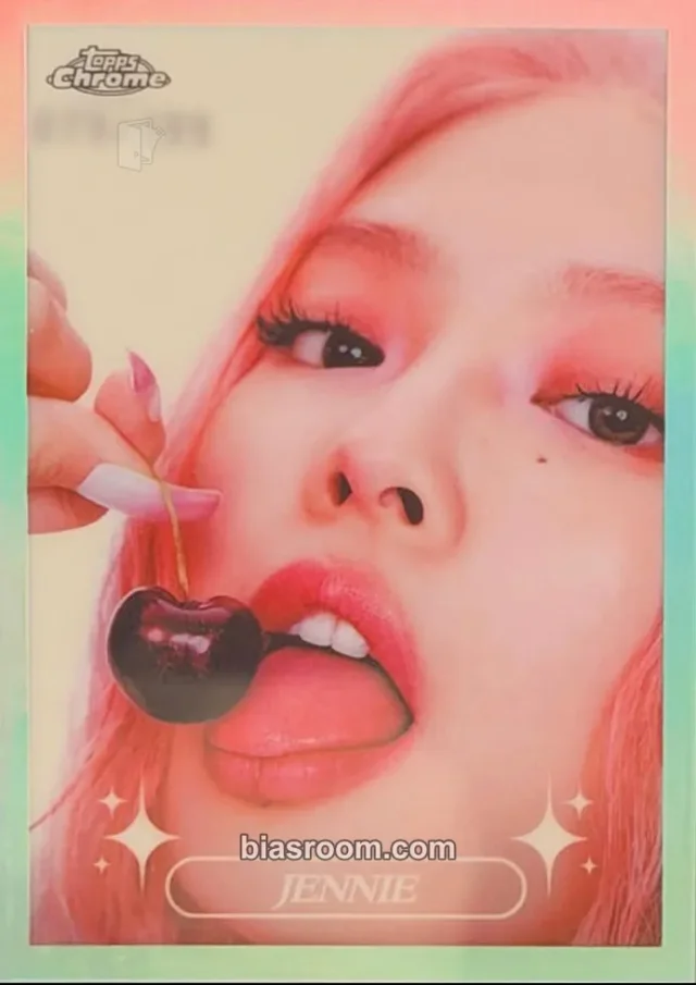 Jennie BLACKPINK 2026 Topps Chrome® x Jennie K-pop photocard