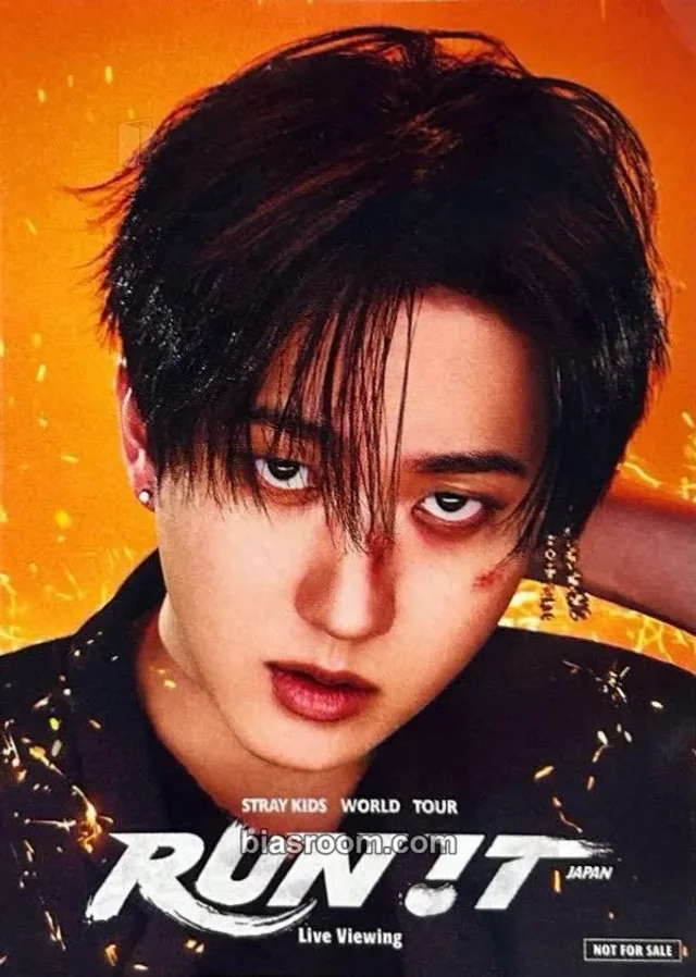 Photocard K-pop Changbin Stray Kids RUN IT World Tour