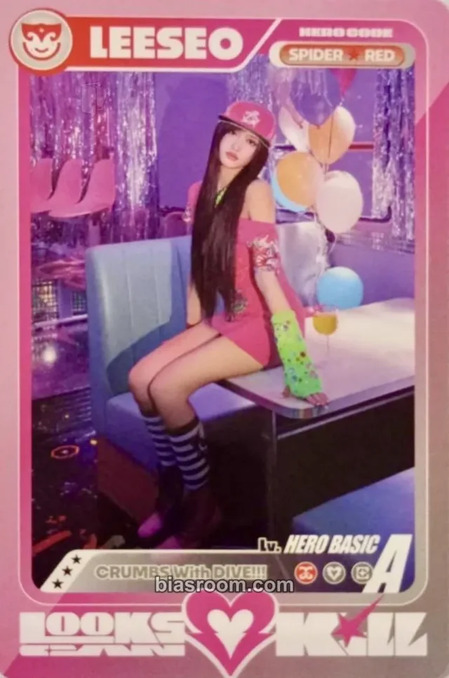 Photocard K-pop de Leeseo IVE Looks Can Kill
