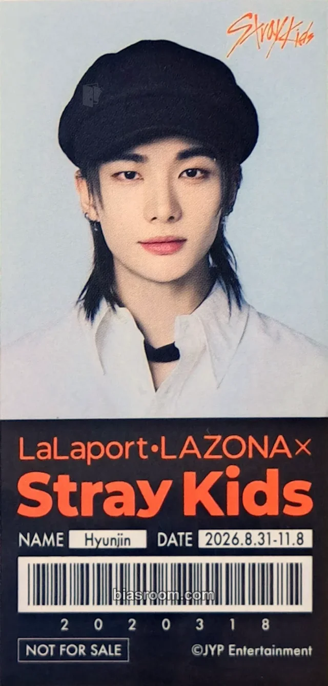 Hyunjin Stray Kids RUN IT World Tour K-pop photocard