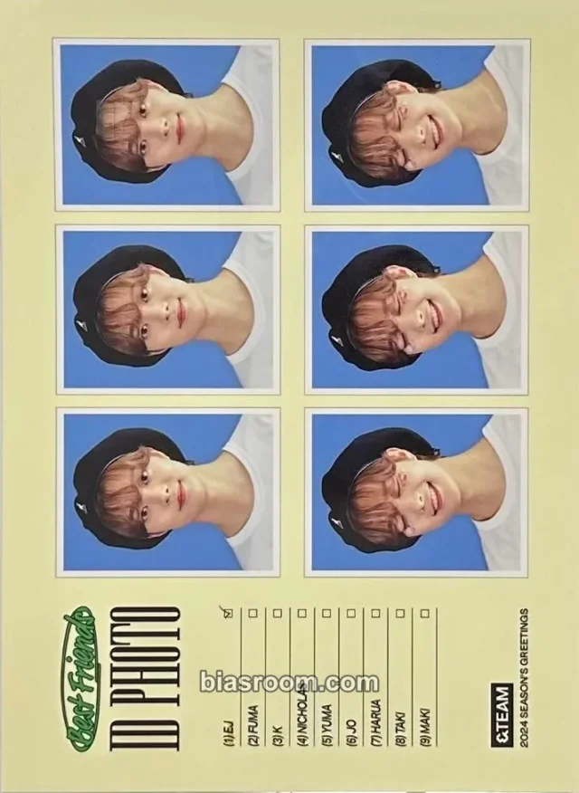 EJ &TEAM 2024 Seasons Greetings K-pop photocard