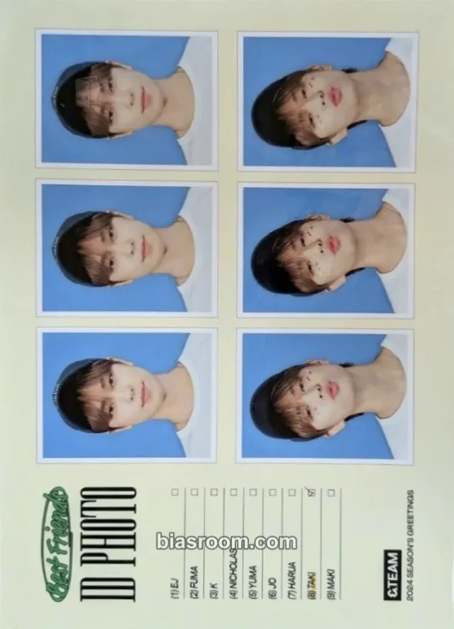 Taki &TEAM 2024 Seasons Greetings K-pop photocard