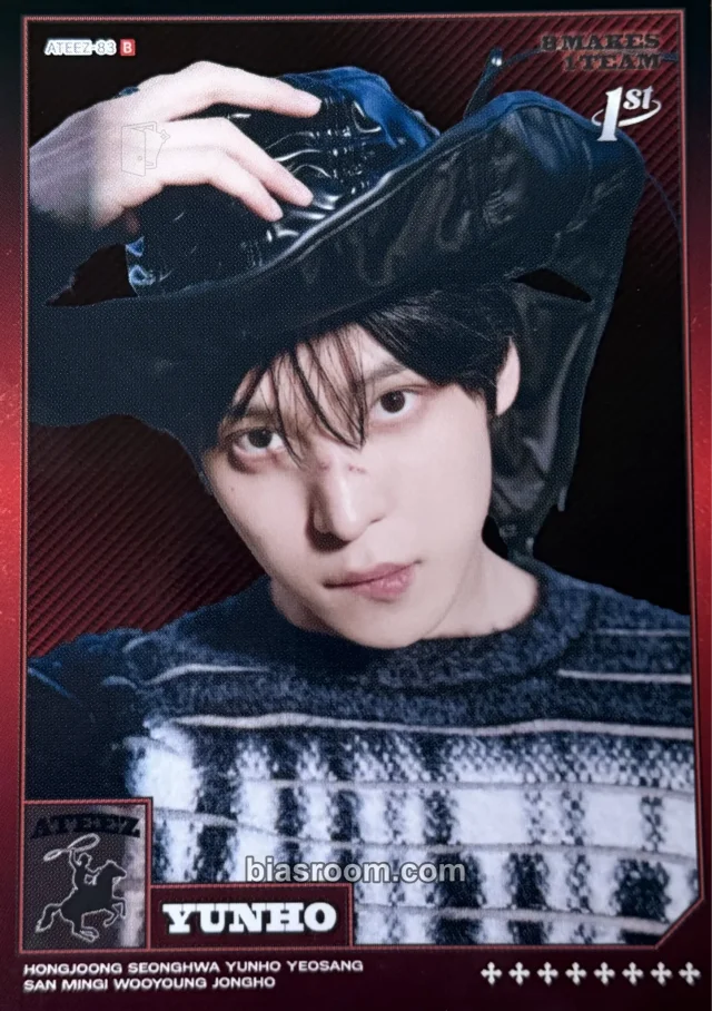 Yunho ATEEZ MIIMCA × ATEEZ K-pop 小卡