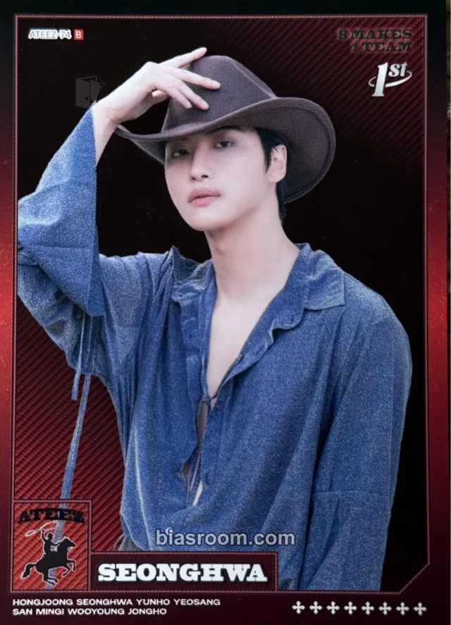 Seonghwa ATEEZ MIIMCA × ATEEZ K-pop Photocard
