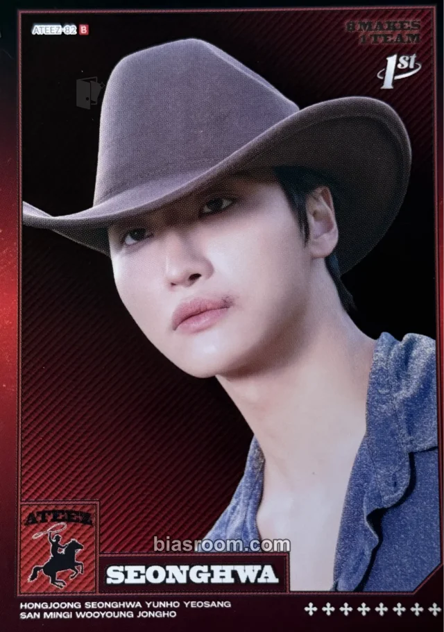 Seonghwa ATEEZ MIIMCA × ATEEZ K-pop Photocard