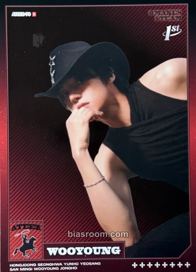 Photocard K-pop Wooyoung ATEEZ MIIMCA × ATEEZ
