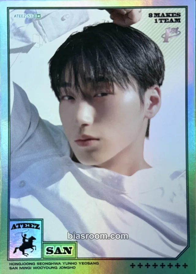 San ATEEZ MIIMCA × ATEEZ K-pop photocard