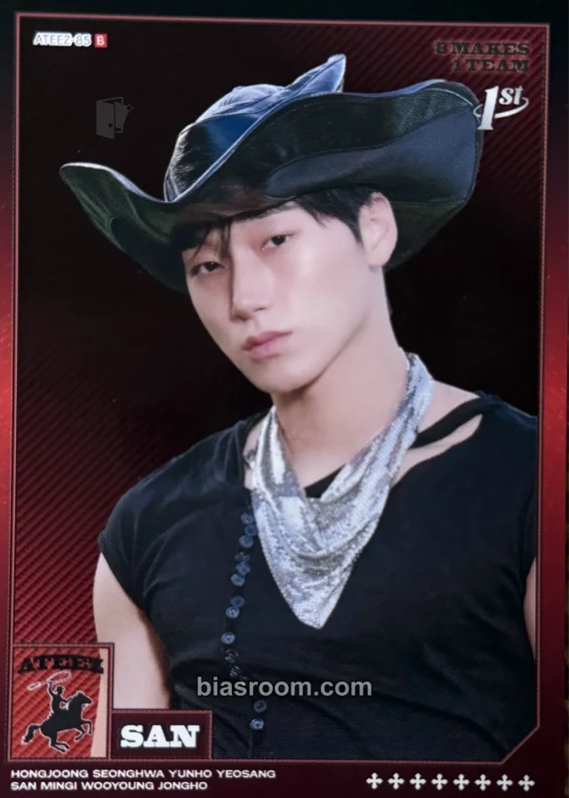 San ATEEZ MIIMCA × ATEEZ K-pop photocard