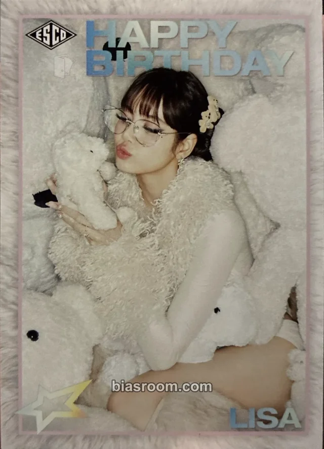Lisa BLACKPINK LISA x ESCO K-pop photocard
