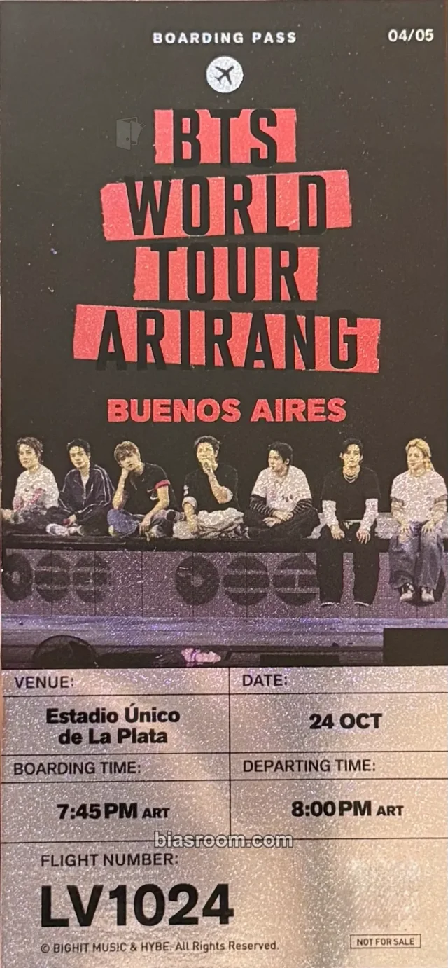 Photocard K-pop BTS ARIRANG World Tour