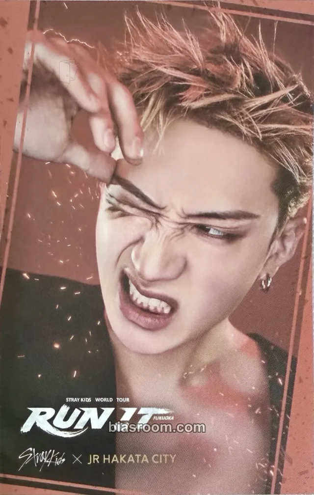 Bang Chan Stray Kids RUN IT World Tour K-pop Photocard