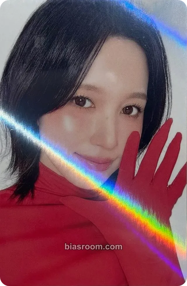Mina TWICE 2026 Season’s Greetings: RED WHISPERS K-pop photocard