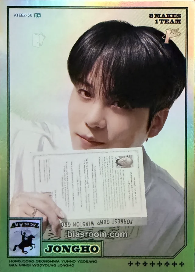 Jongho ATEEZ MIIMCA × ATEEZ K-pop 小卡